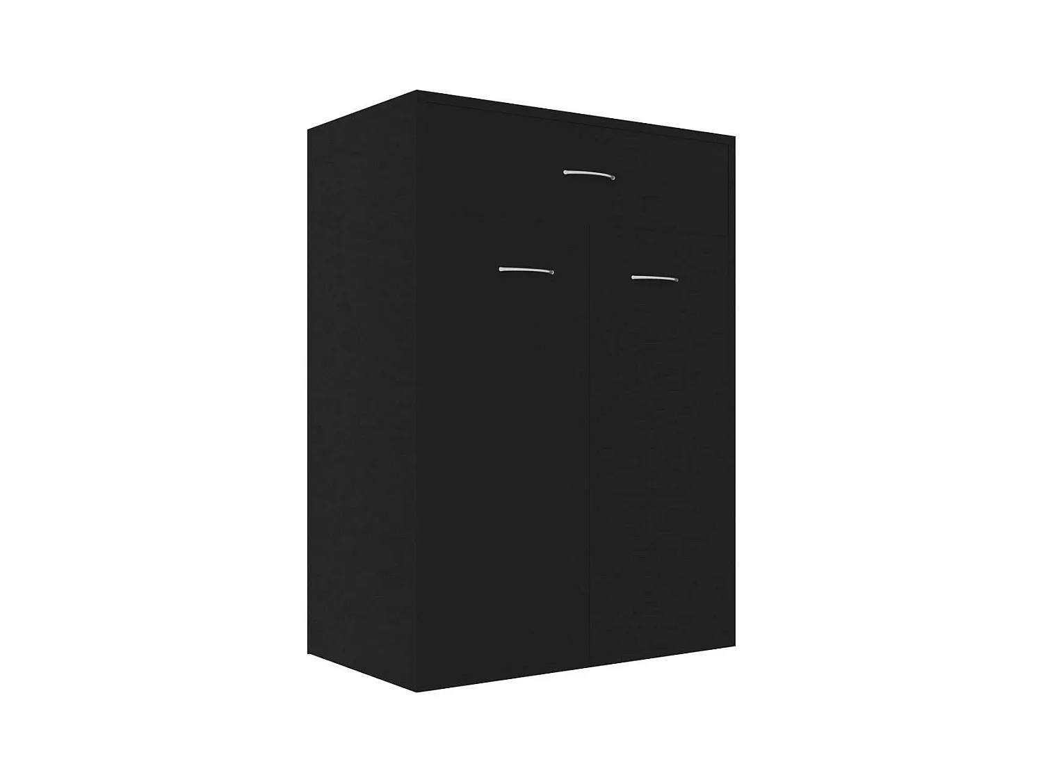 Armoire à chaussures Noir 60x35x84