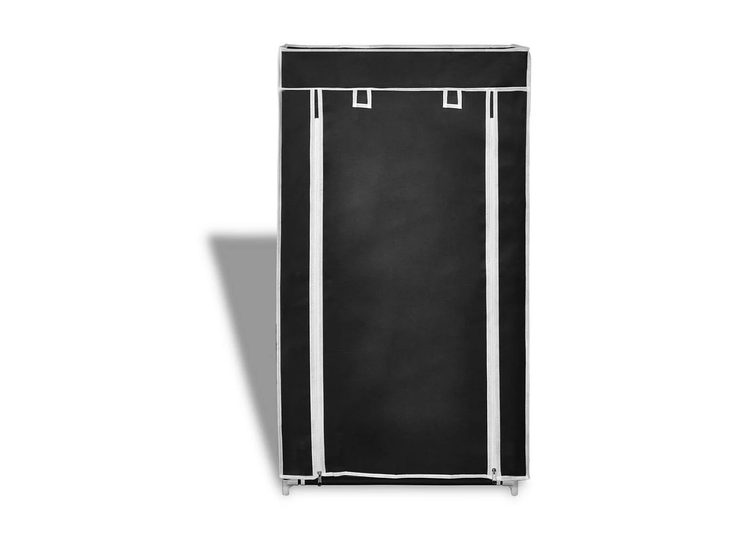 Armoire à chaussures avec housse 58 x 28x106 Tissu Noir