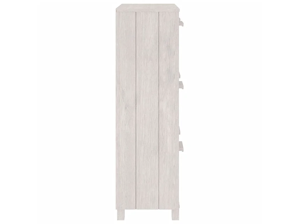 Armoire à chaussures Blanc 59,5x35x117 Bois de pin massif