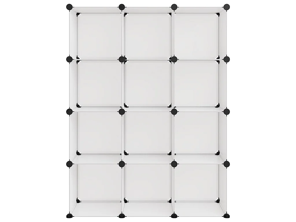 Cubes de rangement 12 pcs Transparent PP