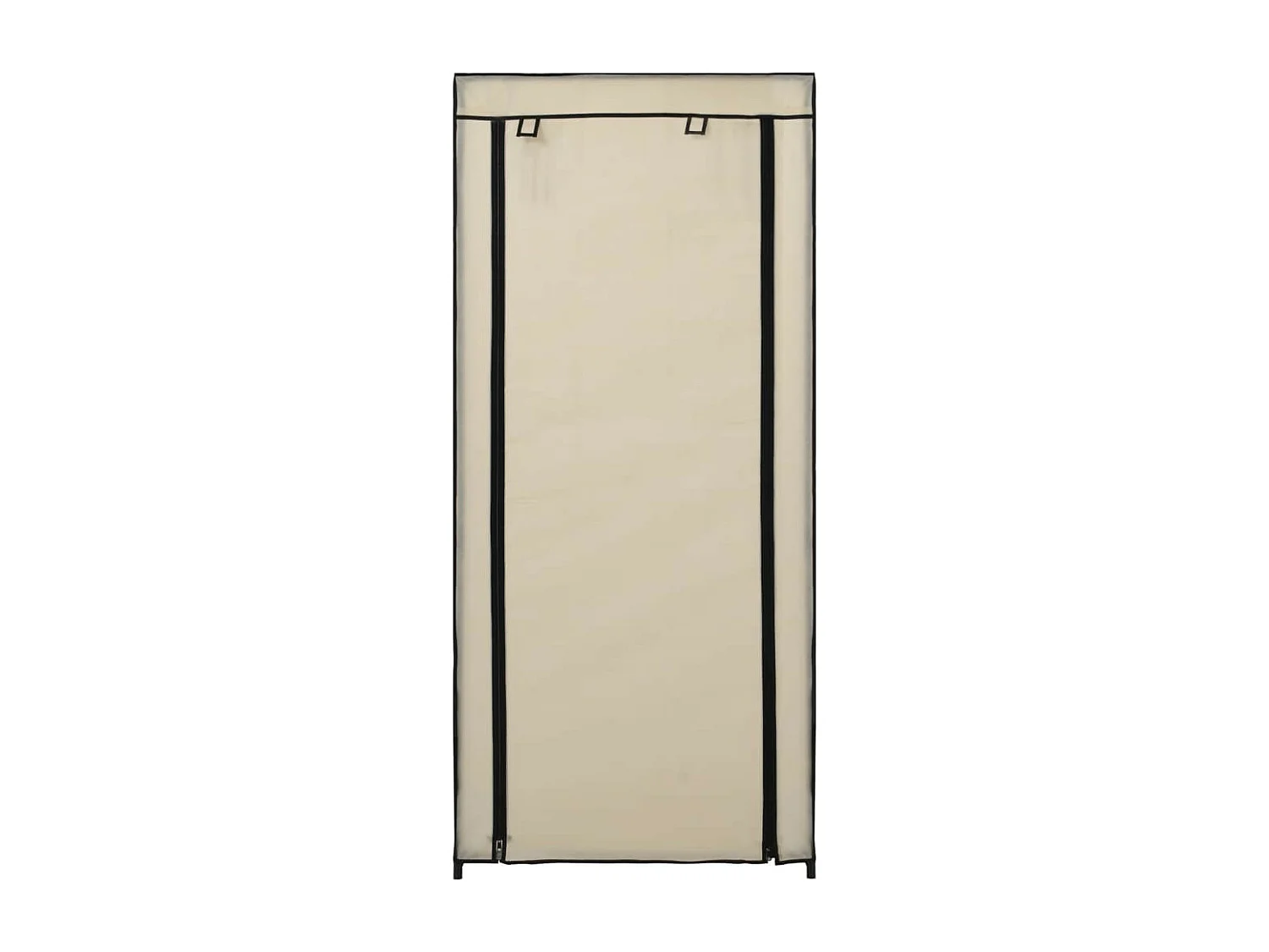 Armoire à chaussures avec housse Crème 58x28x106 Tissu