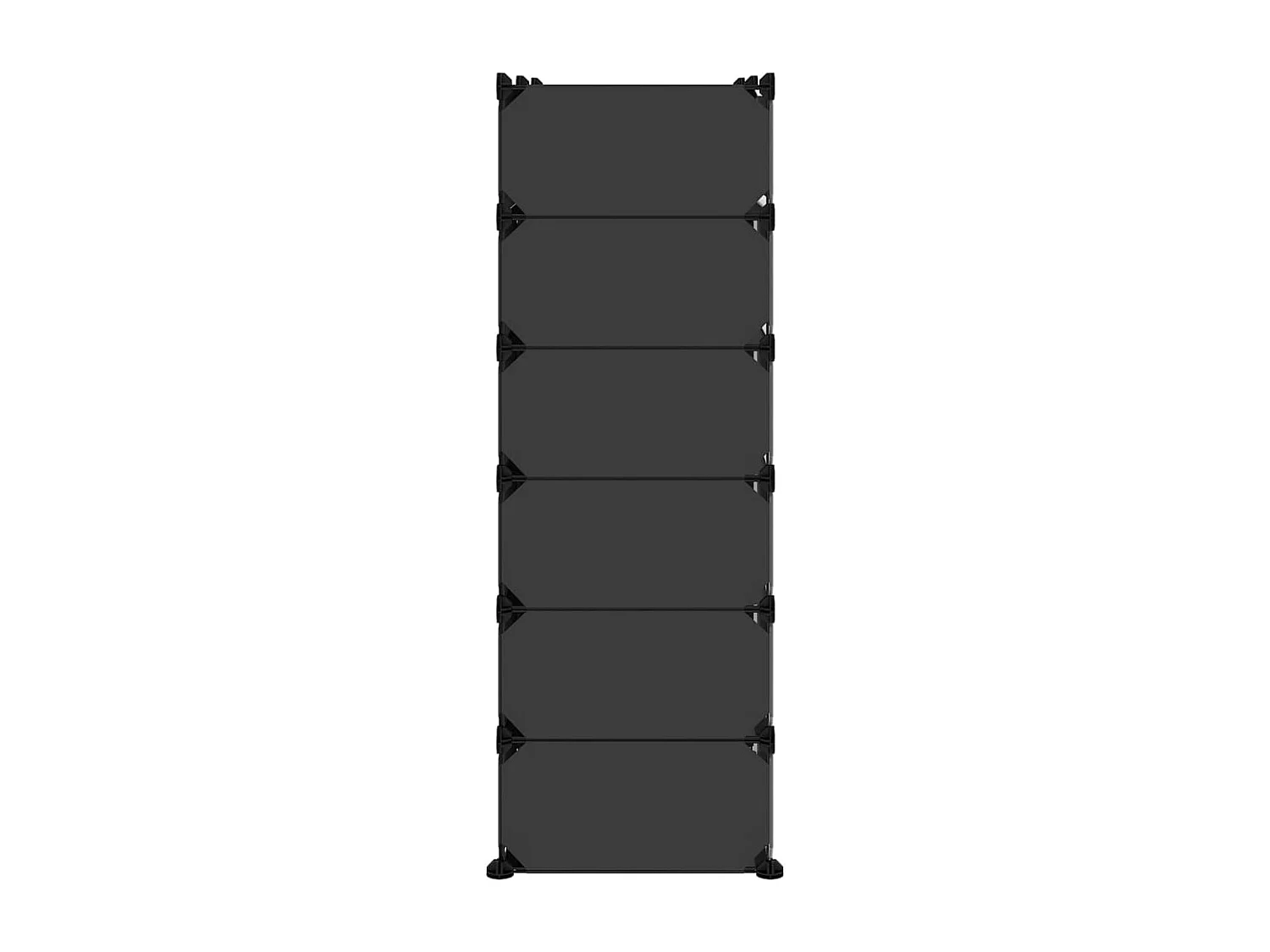 Étagère à chaussures Noir 94,5x36,5x106 PP