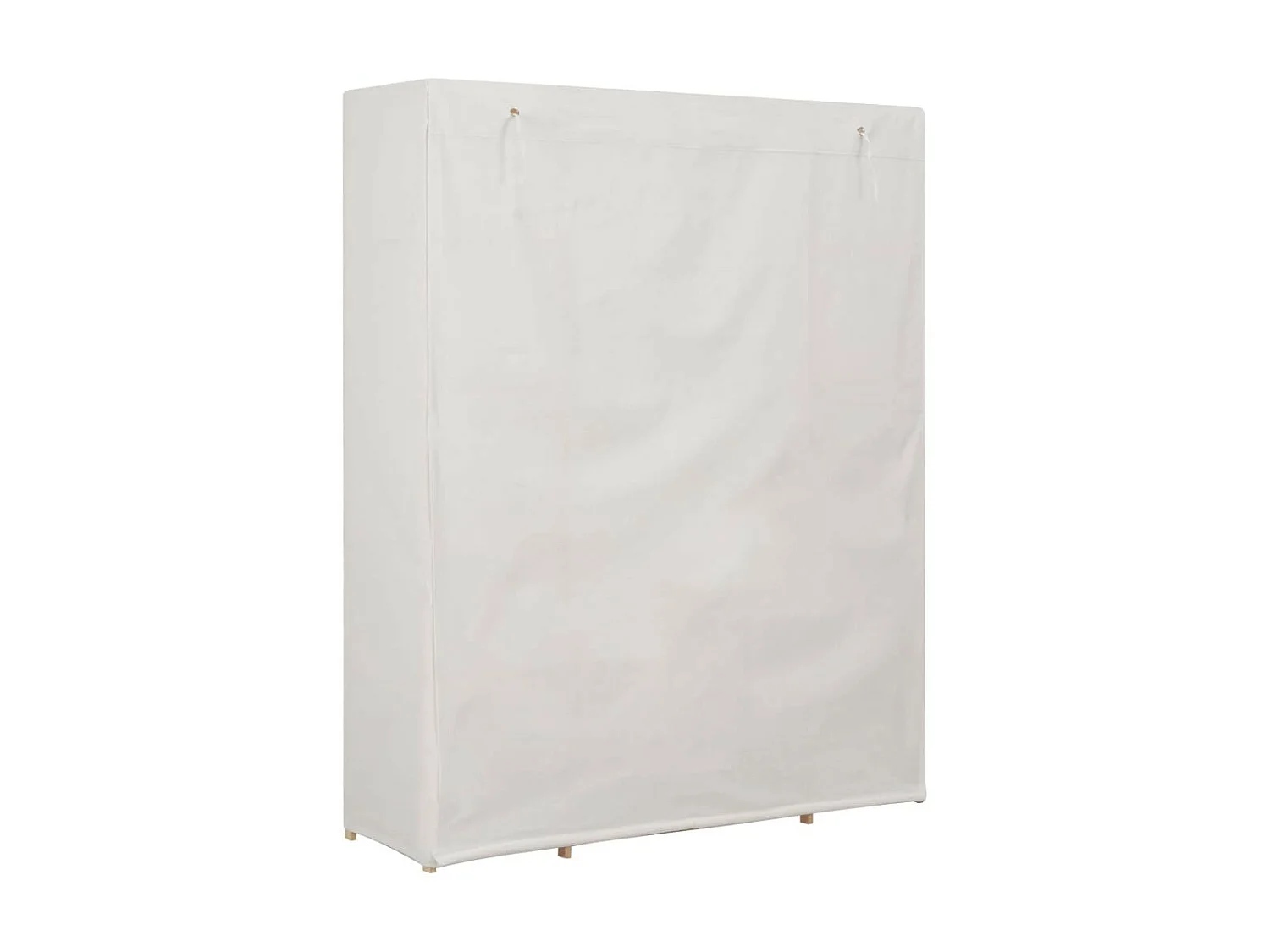 Garde-robe Blanc 135 x 40x170 Tissu