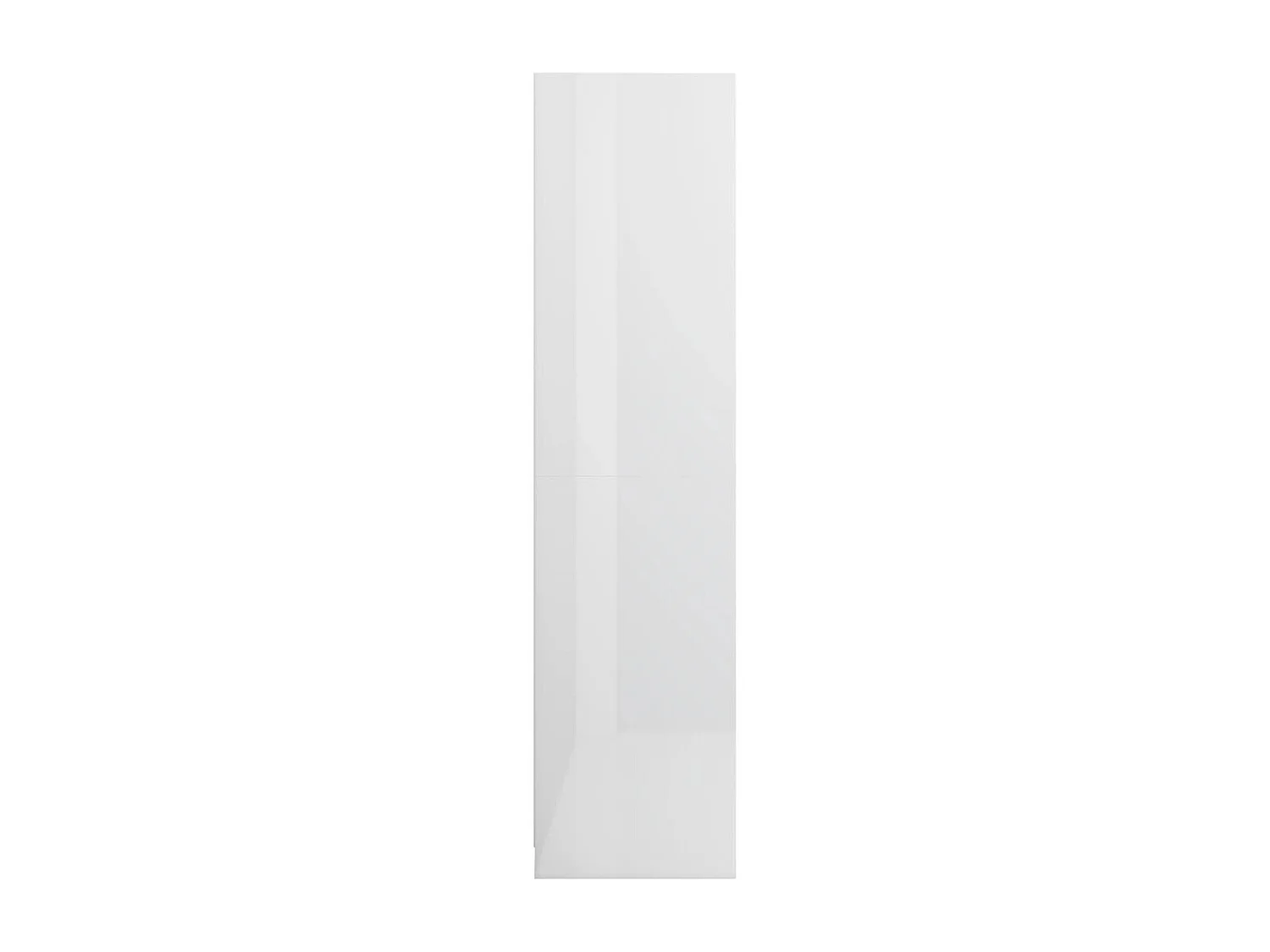 Armoire dressing 1 penderie 2 tiroirs 50cm - Collection Kodok-Blanc brillant