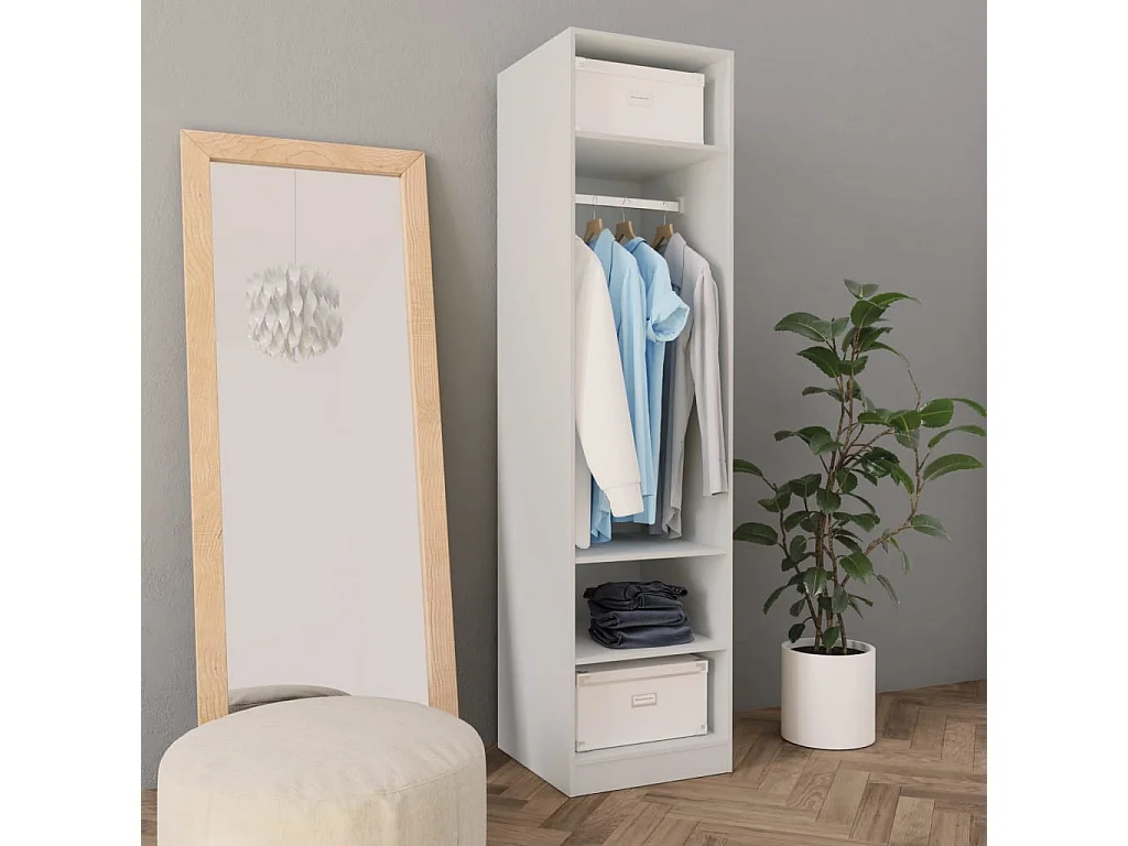 Garde-robe Blanc 50 x 50x200