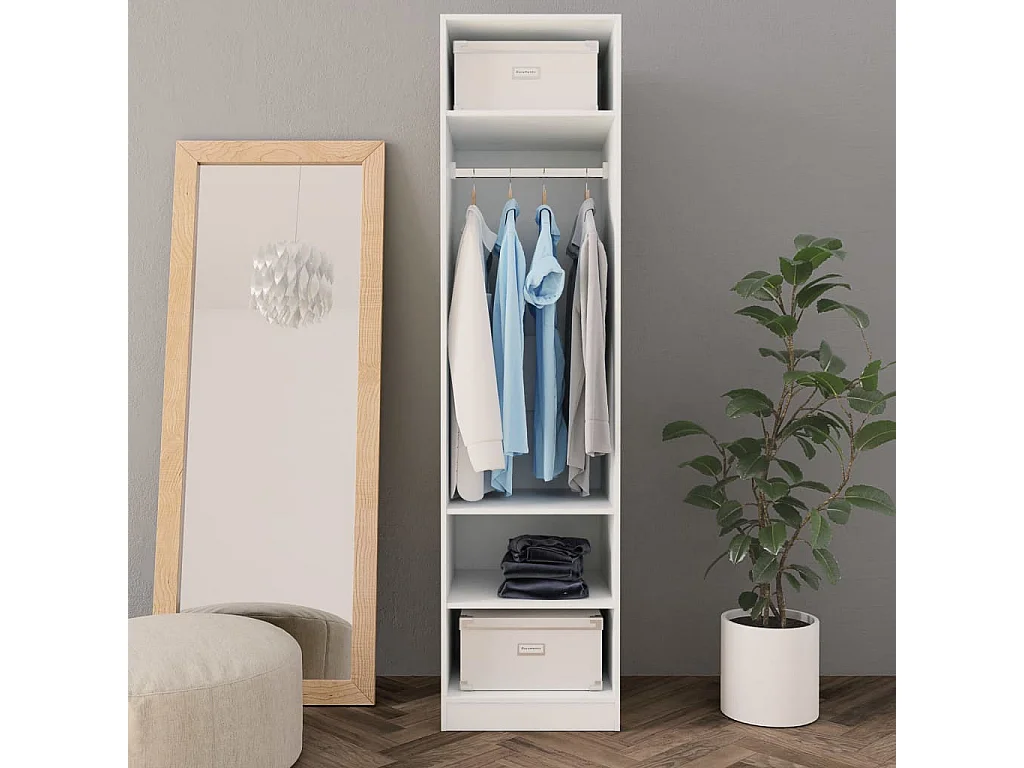 Garde-robe Blanc 50 x 50x200