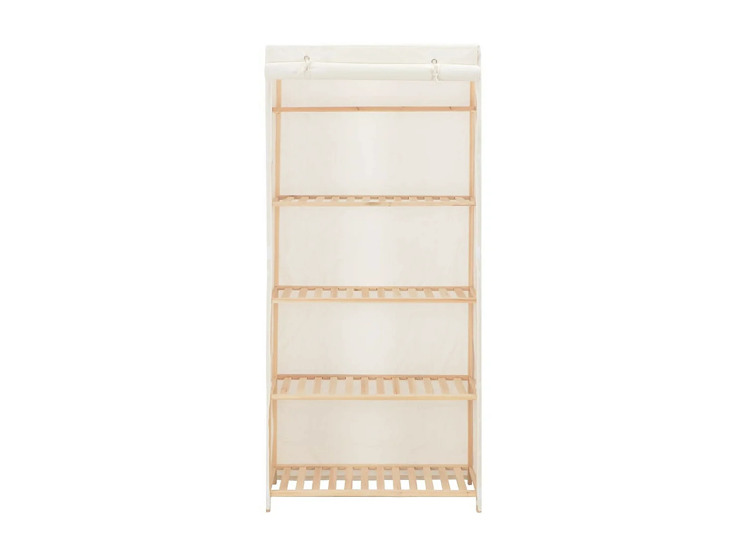 Garde-robe Blanc 79 x 40x170 Tissu