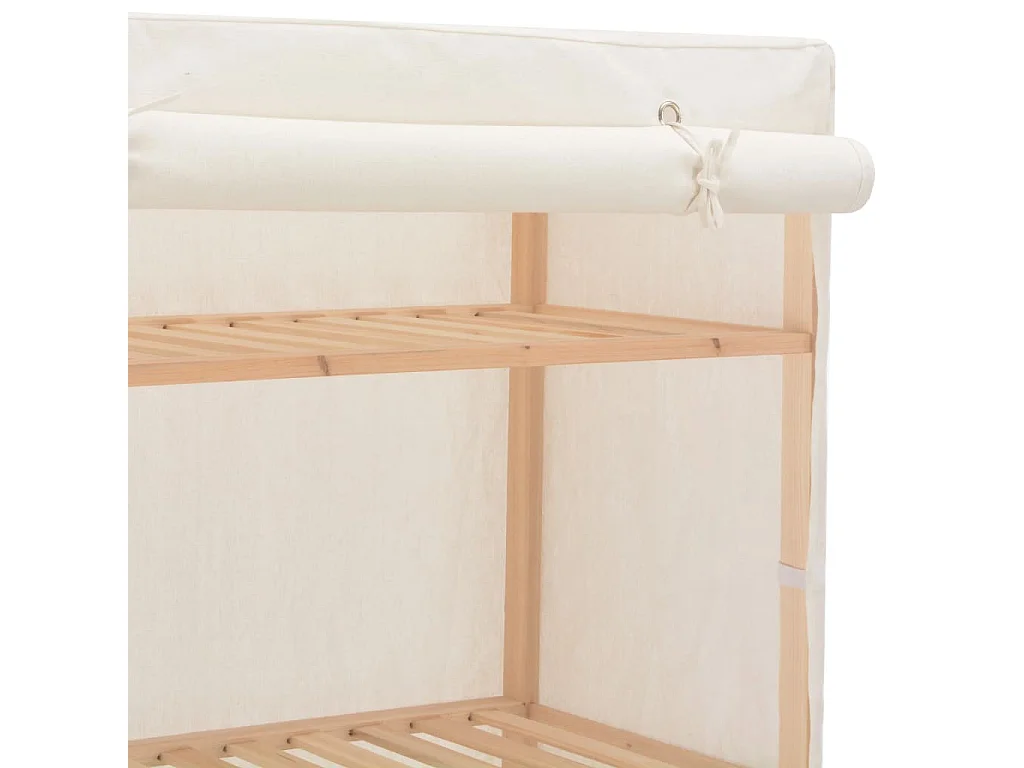 Garde-robe Blanc 79 x 40x170 Tissu