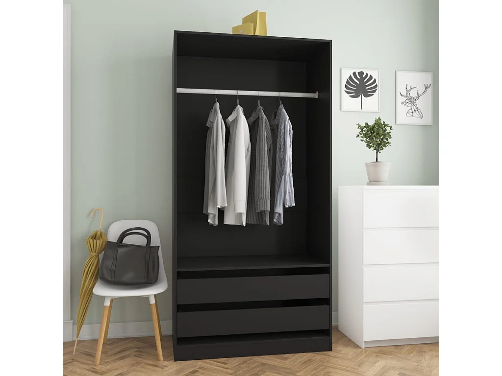 Garde-robe Noir 100x50x200