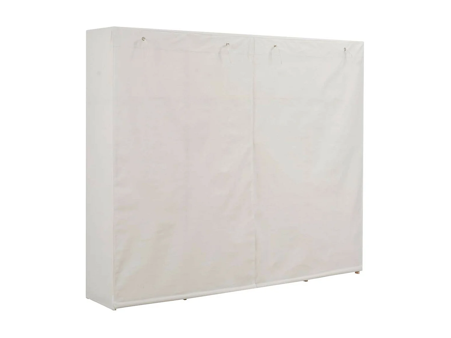 Garde-robe Blanc 200 x 40x170 Tissu