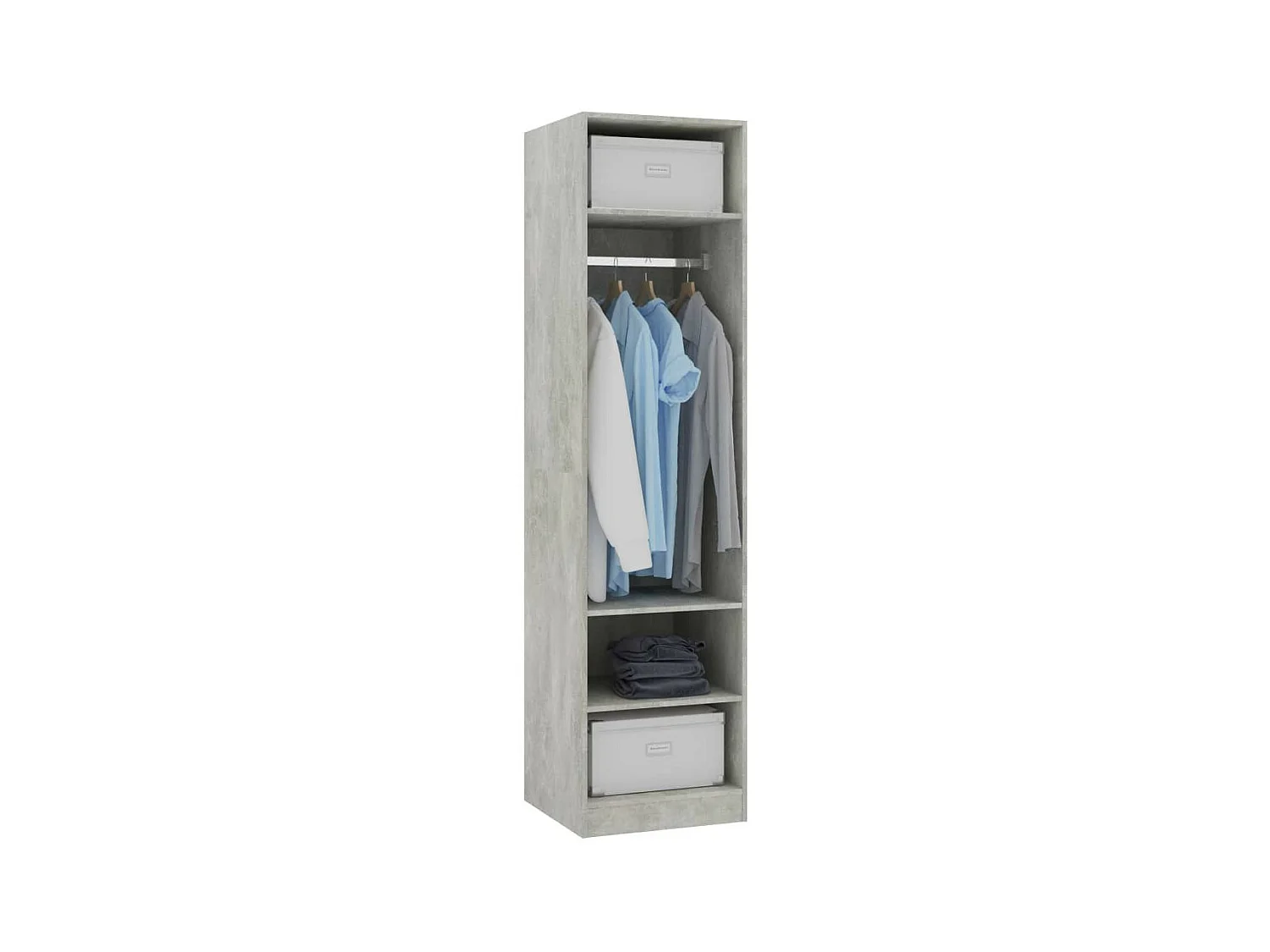 Garde-robe Gris béton 50 x 50x200