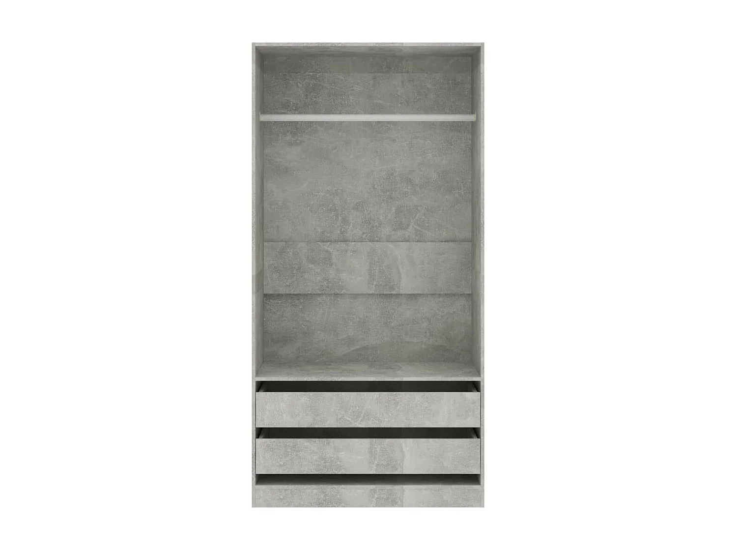 Garde-robe Gris béton 100x50x200