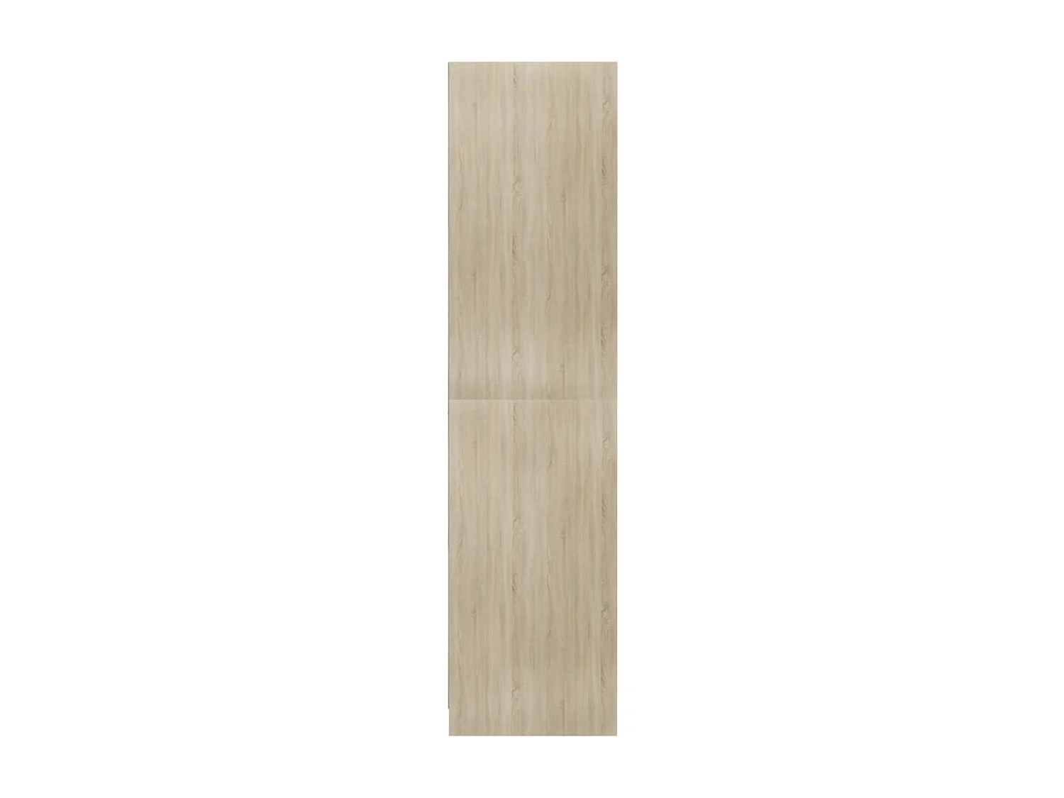 Armoire dressing 1 penderie 3 étagères 100cm - Collection Klozer-Chêne clair
