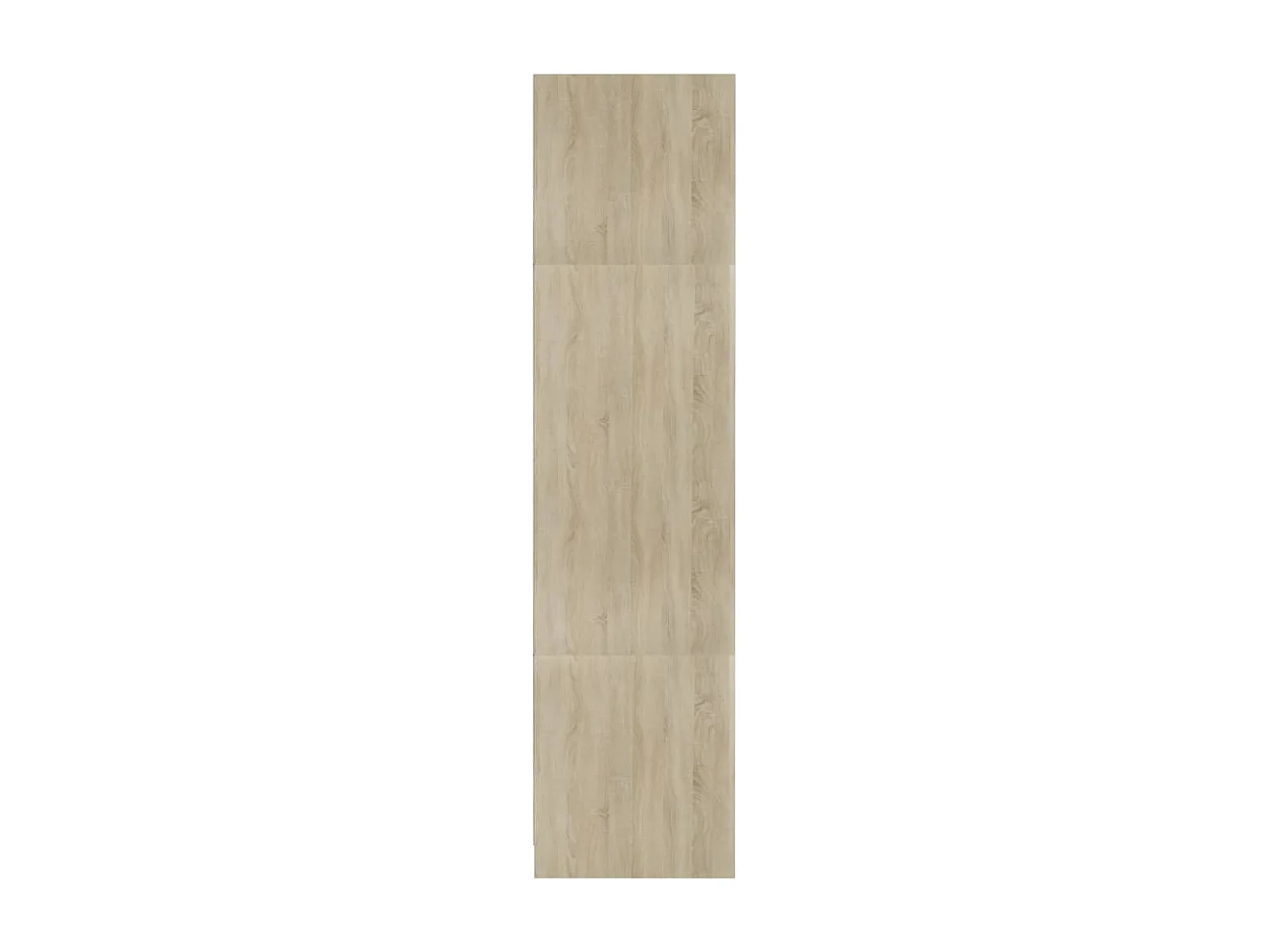Armoire dressing 1 penderie 3 étagères 100cm - Collection Klozer-Chêne clair