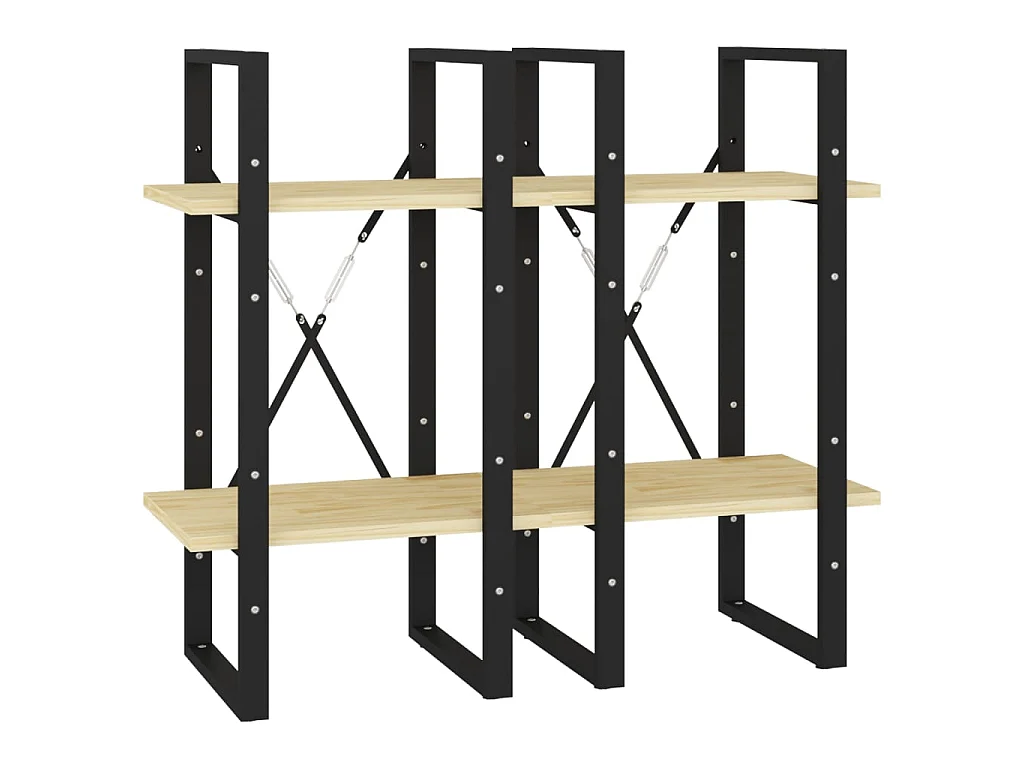 Bibliothèque à 4 niveaux 40x30x140 Bois de pin massif