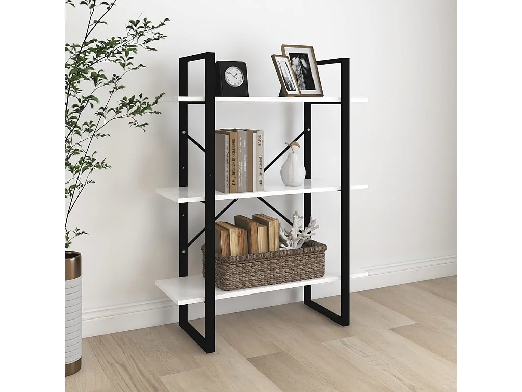 Bibliothèque Blanc 80x30x105