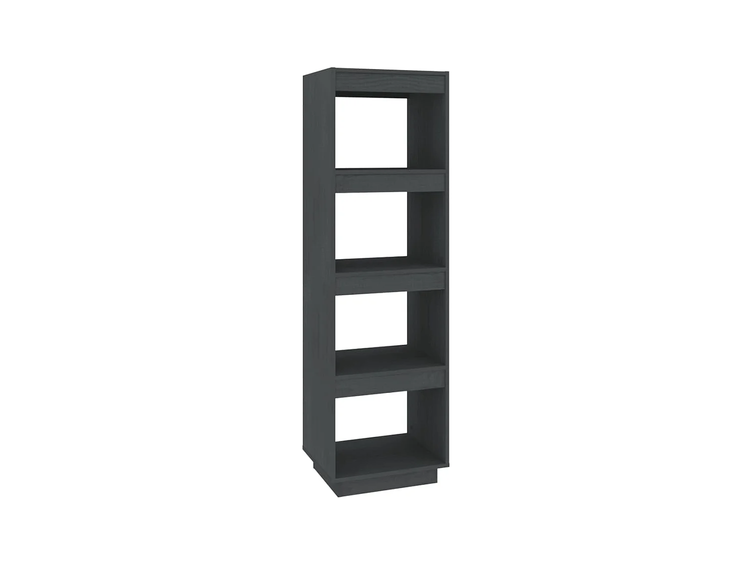 Bibliothèque-Séparateur de pièce Gris 40x35x135 Pin massif