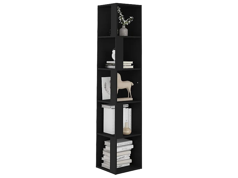 Armoire d'angle Noir 33x33x164,5