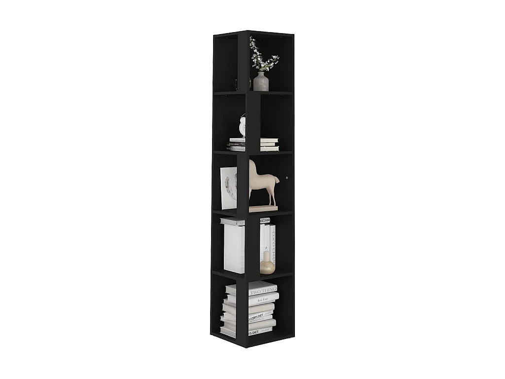 Armoire d'angle Noir 33x33x164,5