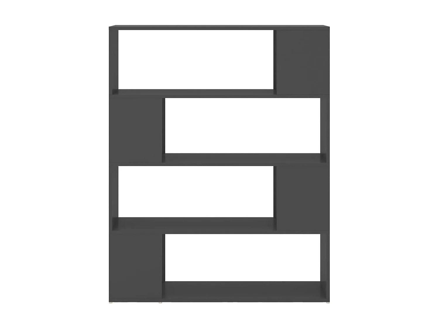 Bibliothèque-Séparateur de pièce Gris 100x24x124