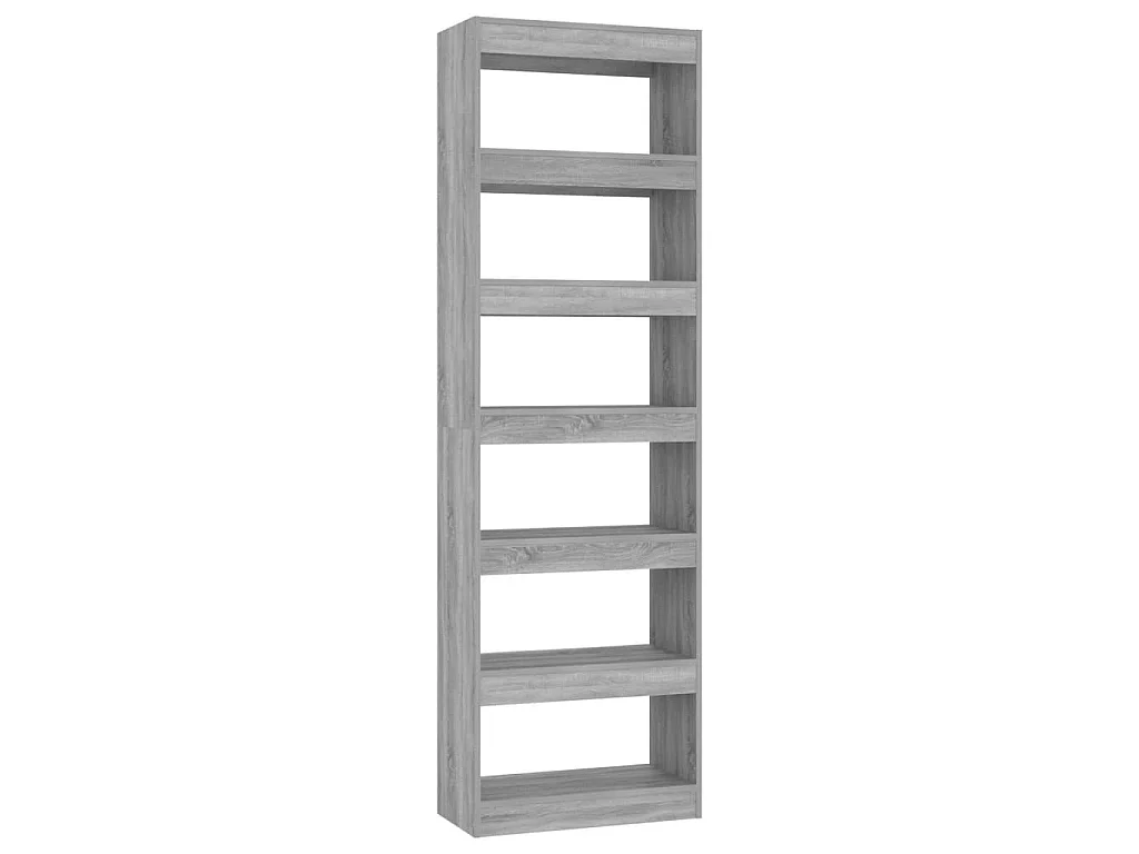 Bibliothèque-Séparateur de pièce Sonoma gris 60x30x198