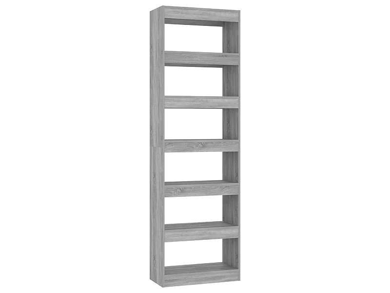 Bibliothèque-Séparateur de pièce Sonoma gris 60x30x198