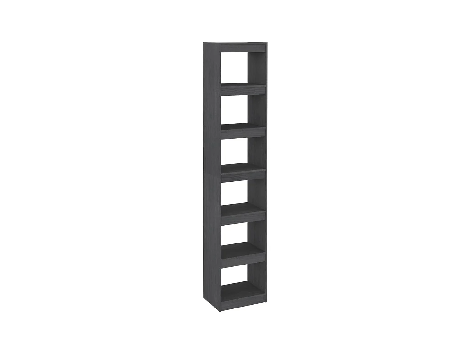 Bibliothèque-Séparateur de pièce Gris 40x30x199 Pin massif