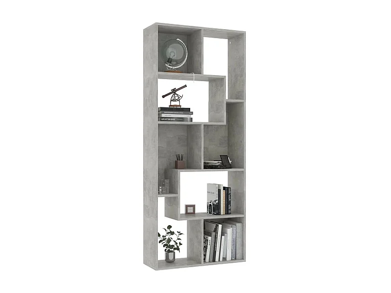 Bibliothèque Gris béton 67x24x161