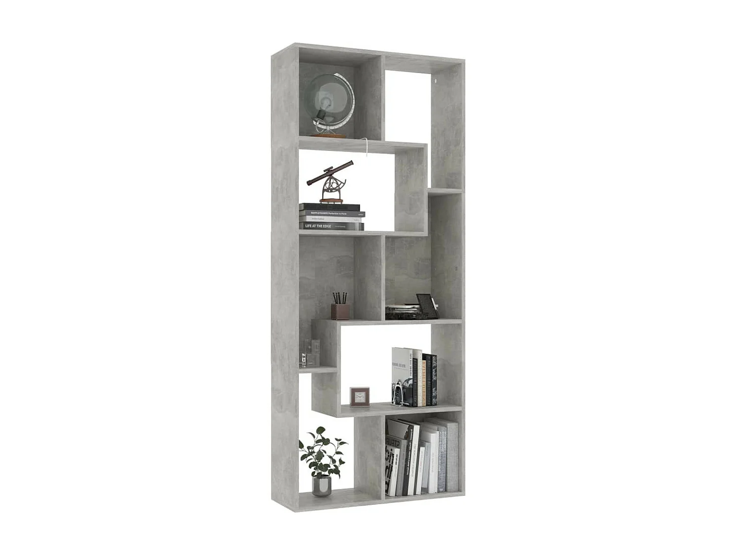 Bibliothèque Gris béton 67x24x161