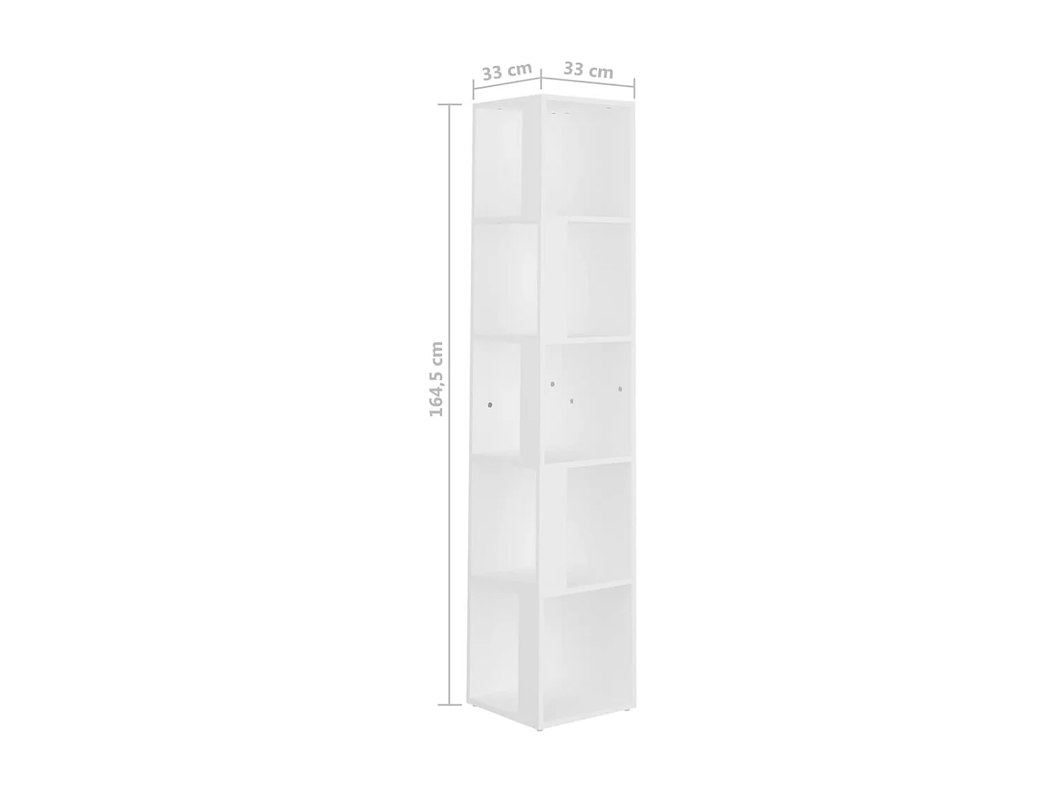 Armoire d'angle Blanc 33x33x164,5