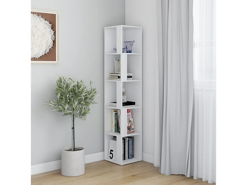 Armoire d'angle Blanc 33x33x164,5