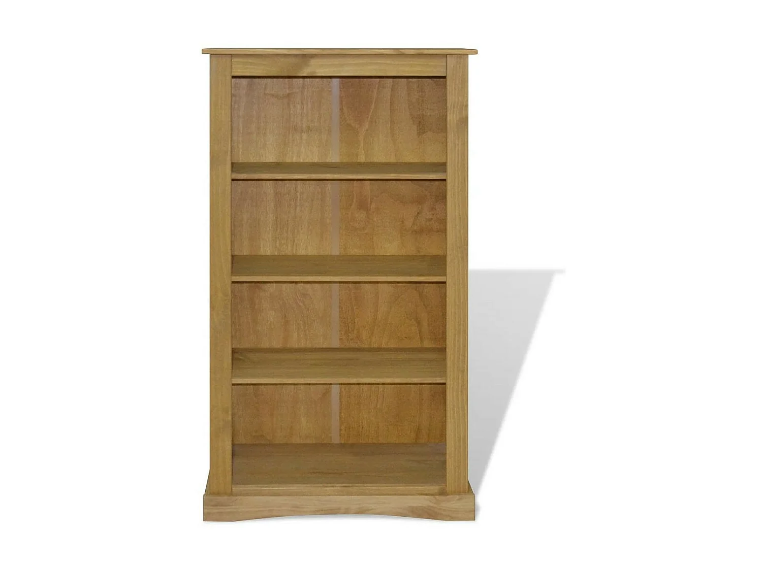 Bibliothèque 4 niveaux pin massif Houra 150cm