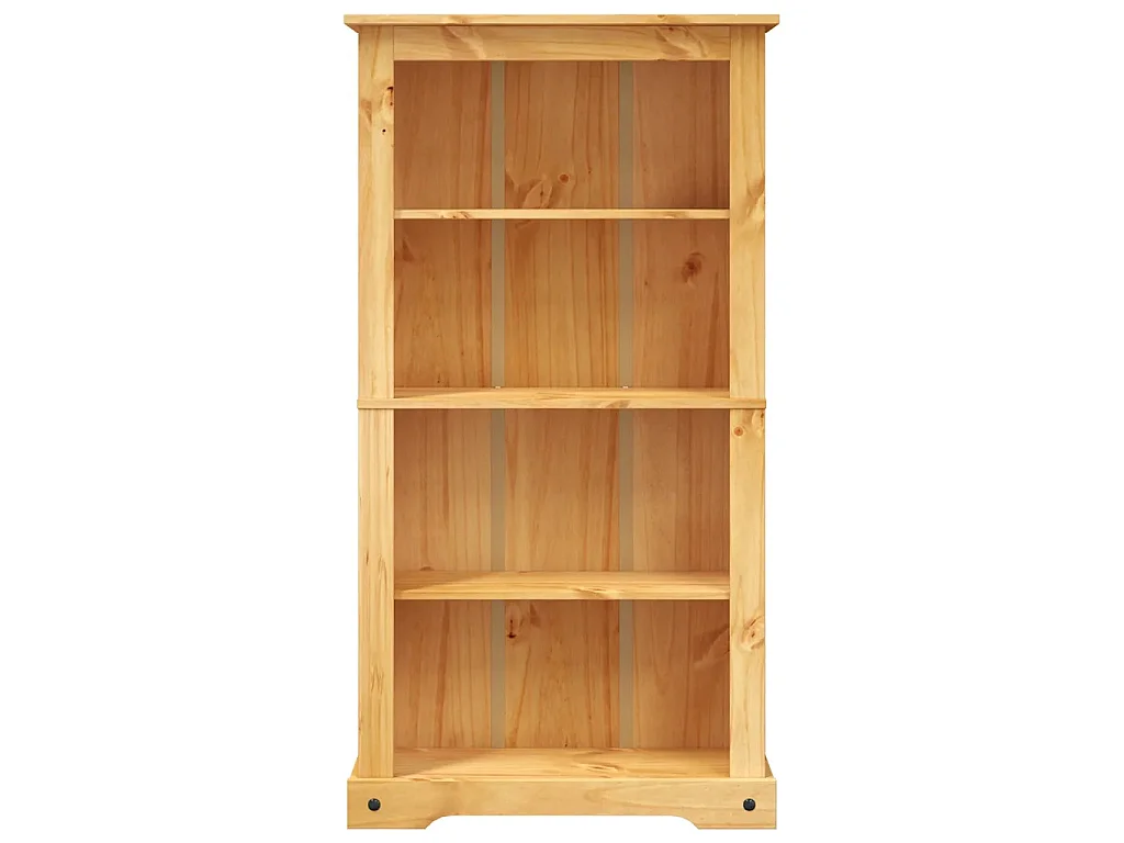 Bibliothèque 4 niveaux pin massif Houra 150cm