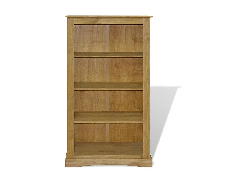 Bibliothèque 4 niveaux pin massif Houra 150cm