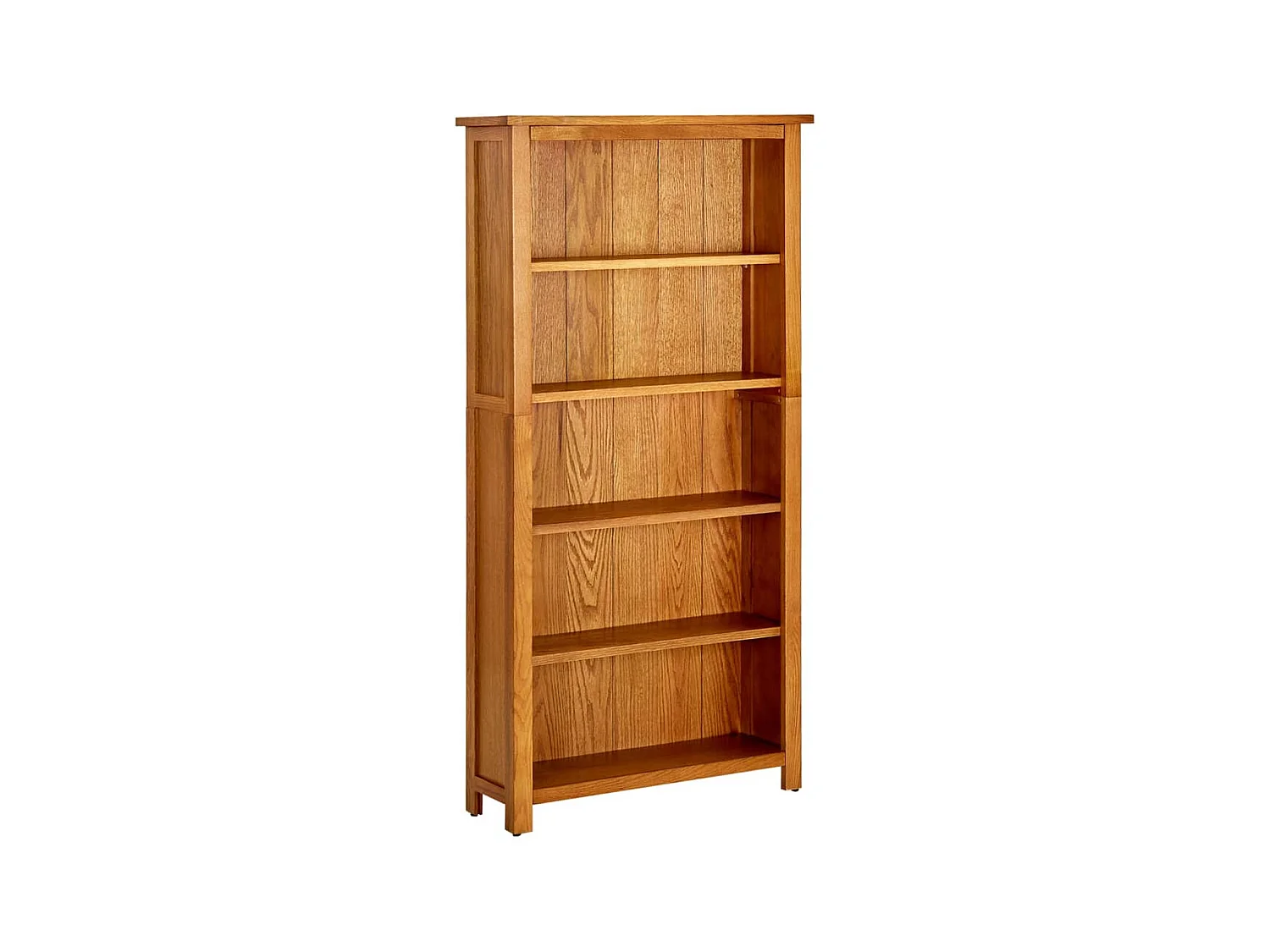 Bibliothèque à 5 étagères 70x22x140 Bois de chêne massif