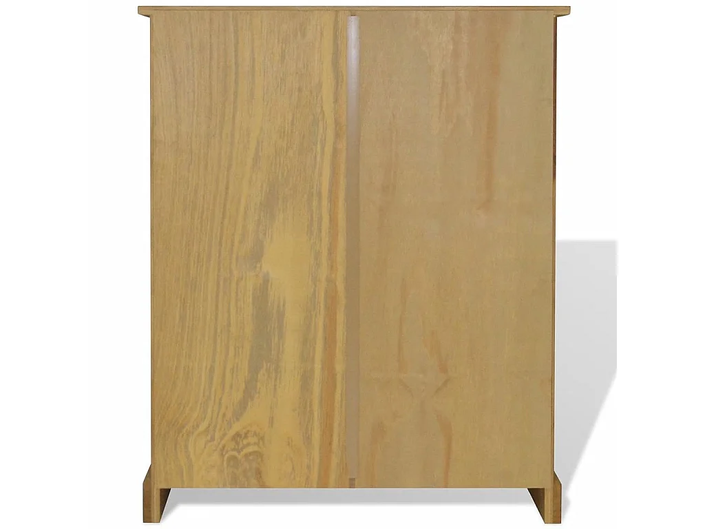 Bibliothèque 3 niveaux pin massif Houra 100cm