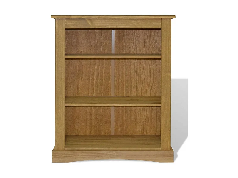 Bibliothèque 3 niveaux pin massif Houra 100cm