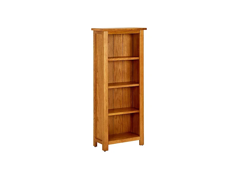 Bibliothèque à 4 niveaux 45x22x110 Bois de chêne massif