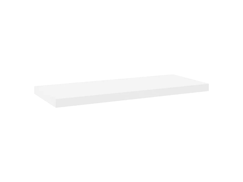 Étagères flottantes 2 pcs Chêne et blanc 80x23,5x3,8 MDF
