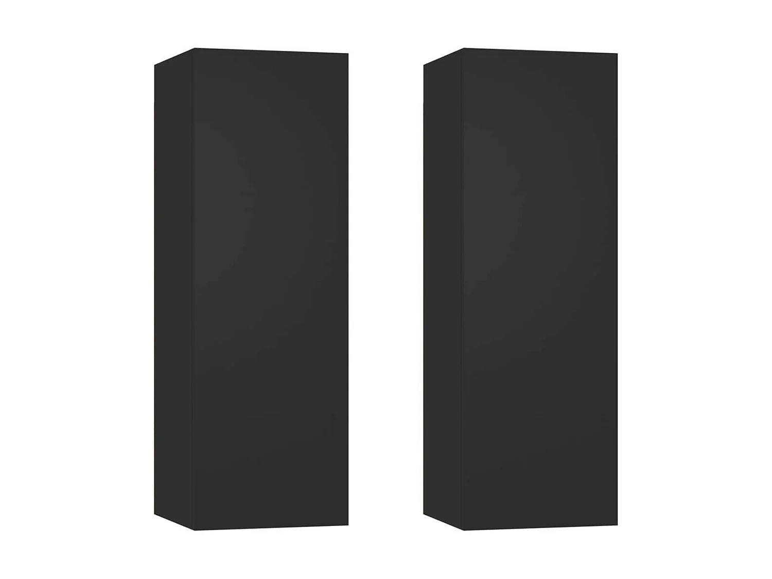 Etagère murale 2 pcs Noir 30,5x30x90