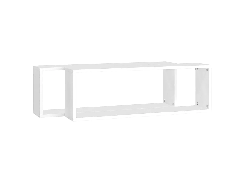 Étagères cube murales 2 pcs Blanc 80x15x26,5