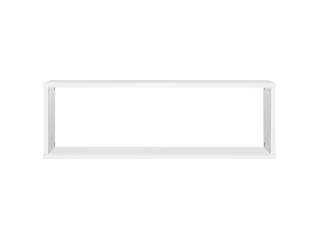 Étagères cube murales 2 pcs Blanc 80x15x26,5