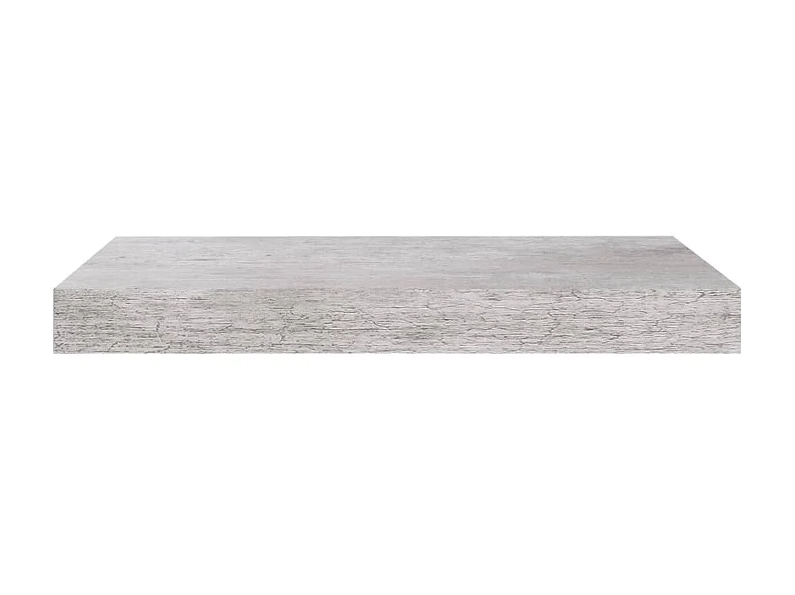 Étagère murale flottante Gris béton 40x23x3,8 MDF