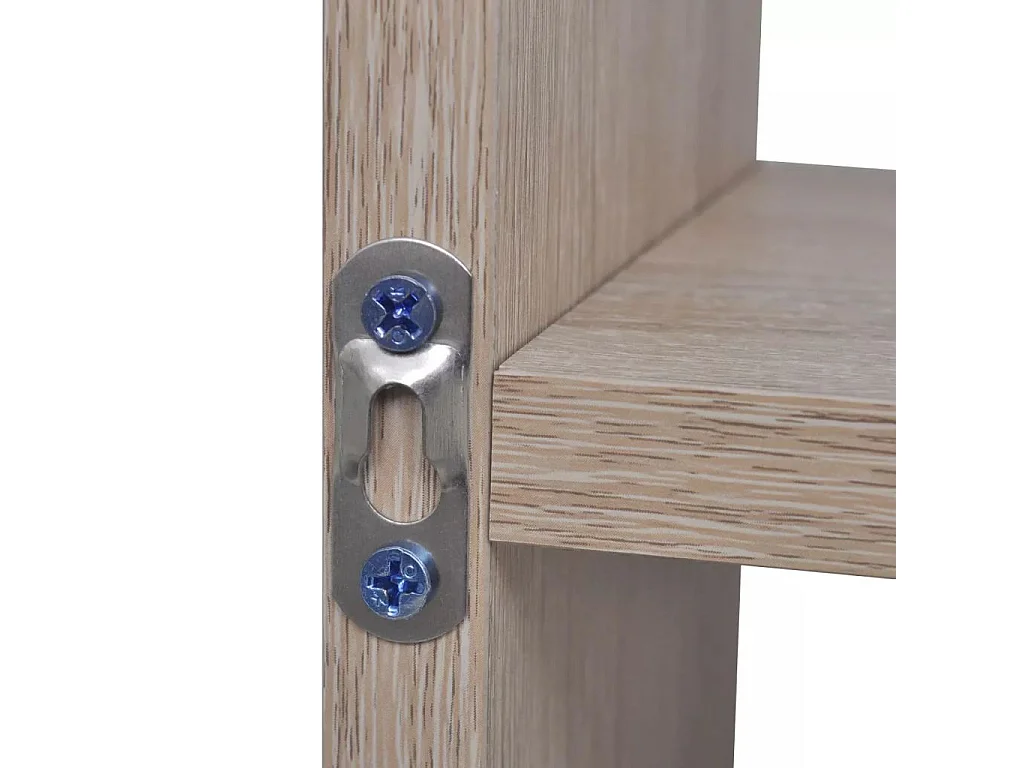 Étagère murale 8 compartiments Couleur de chêne