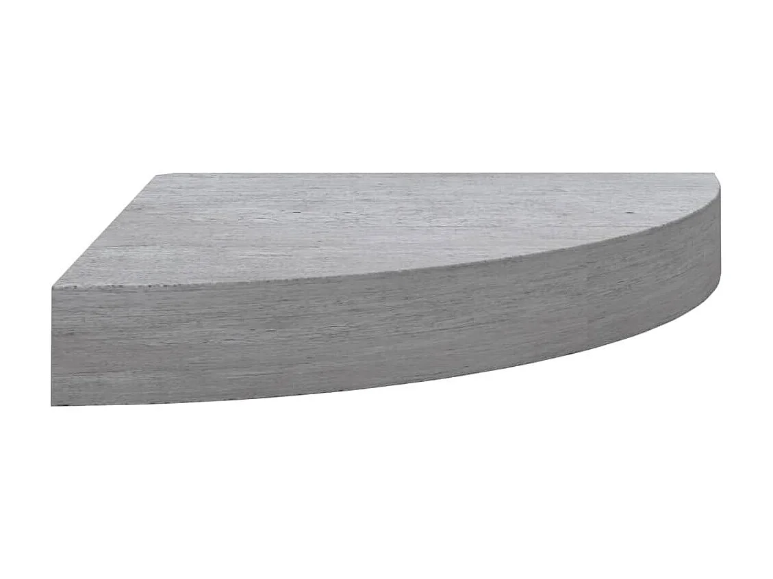 Étagères d'angle murales 4 pcs Gris béton 35x35x3,8 MDF