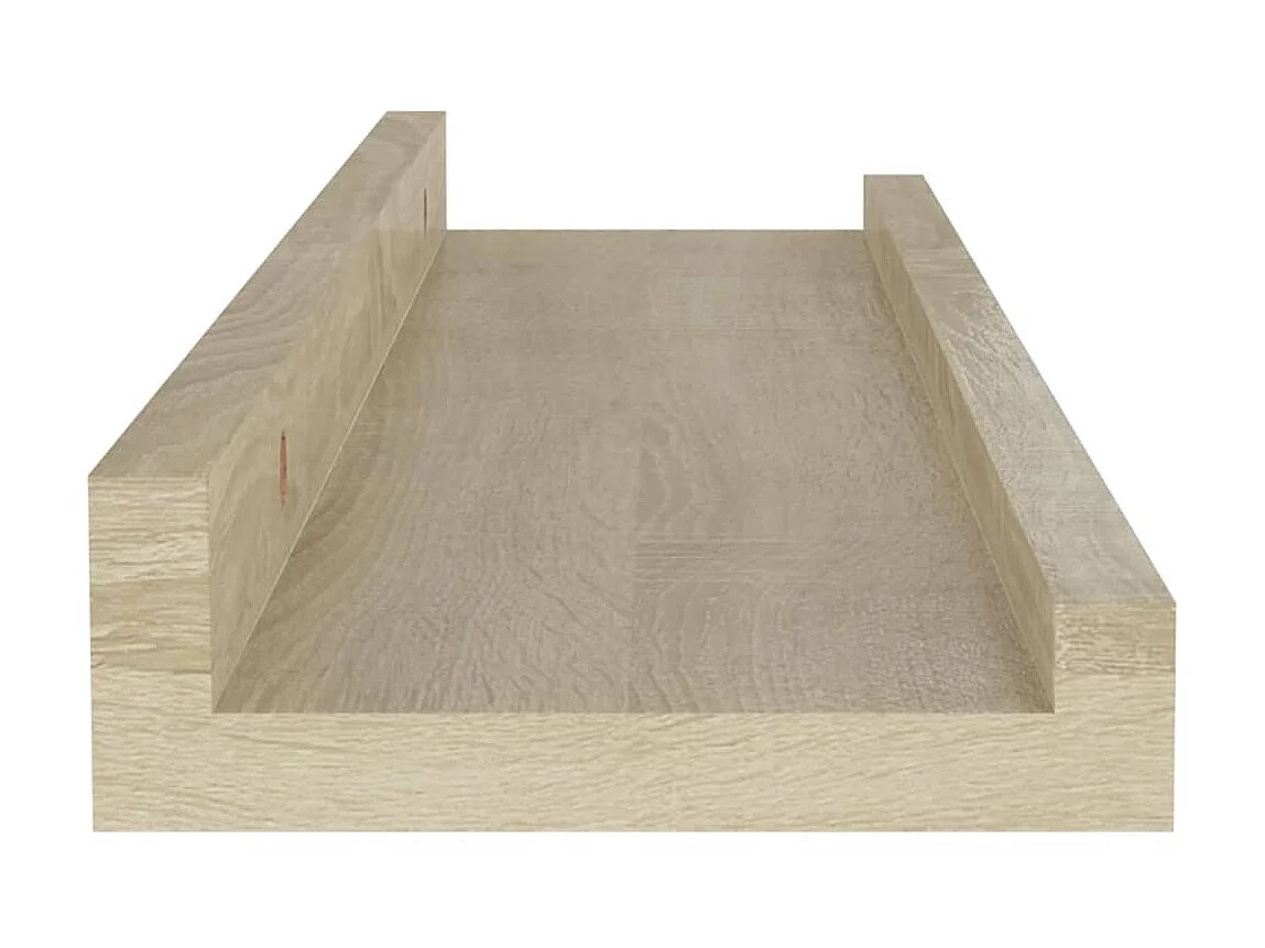 Étagères murales 2 pcs Chêne Sonoma 40x9x3