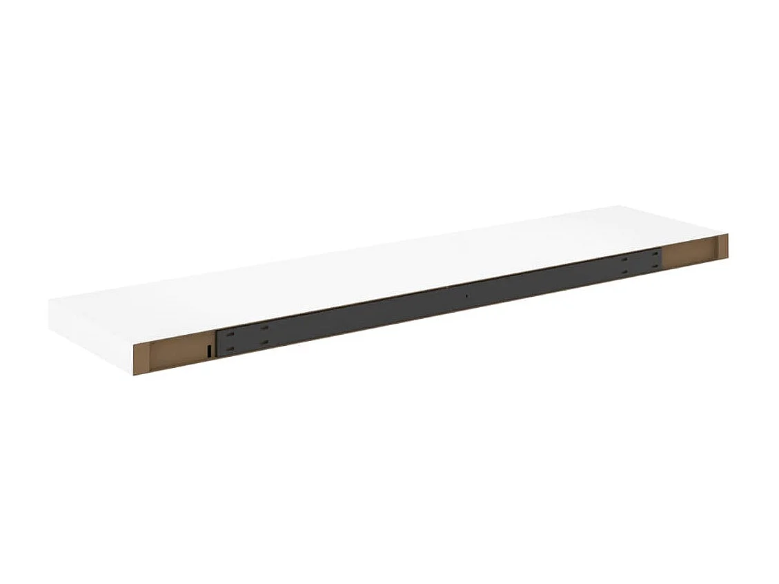 Étagère flottante murale Chêne et blanc 100x23,5x3,8 MDF