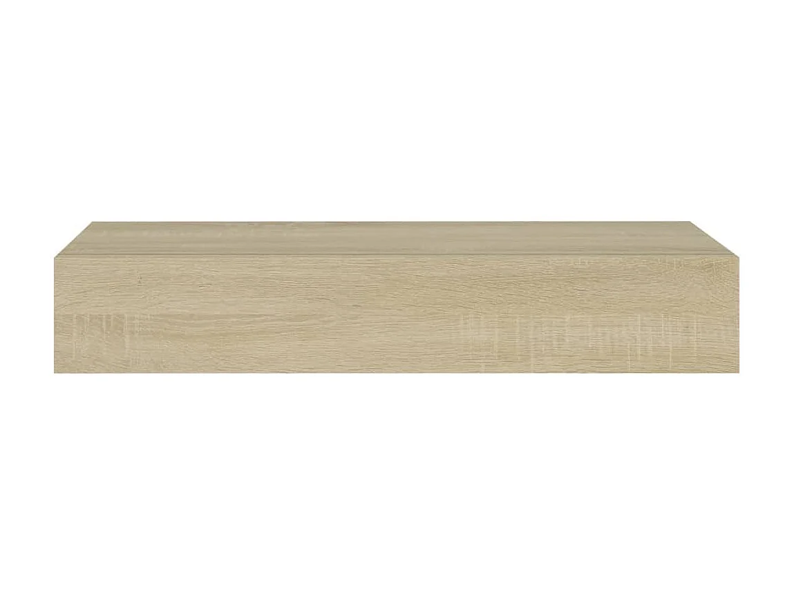 Étagère à tiroir murale Chêne 60x23,5x10 MDF