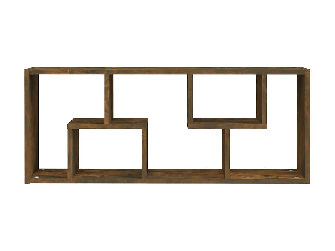 Étagère murale Chêne fumé 36x16x90 Bois d'ingénierie