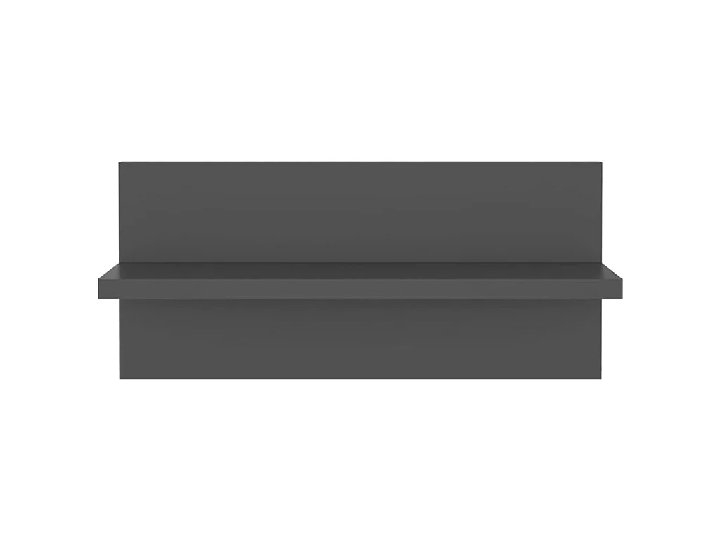 Étagères murales 4 pcs Gris 40x11,5x18